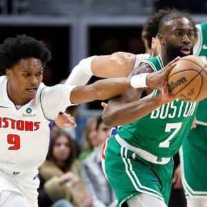 星空体育博彩-东部前二对决！布朗32+11丢绝杀绿军惜败活塞 坎宁安16+14